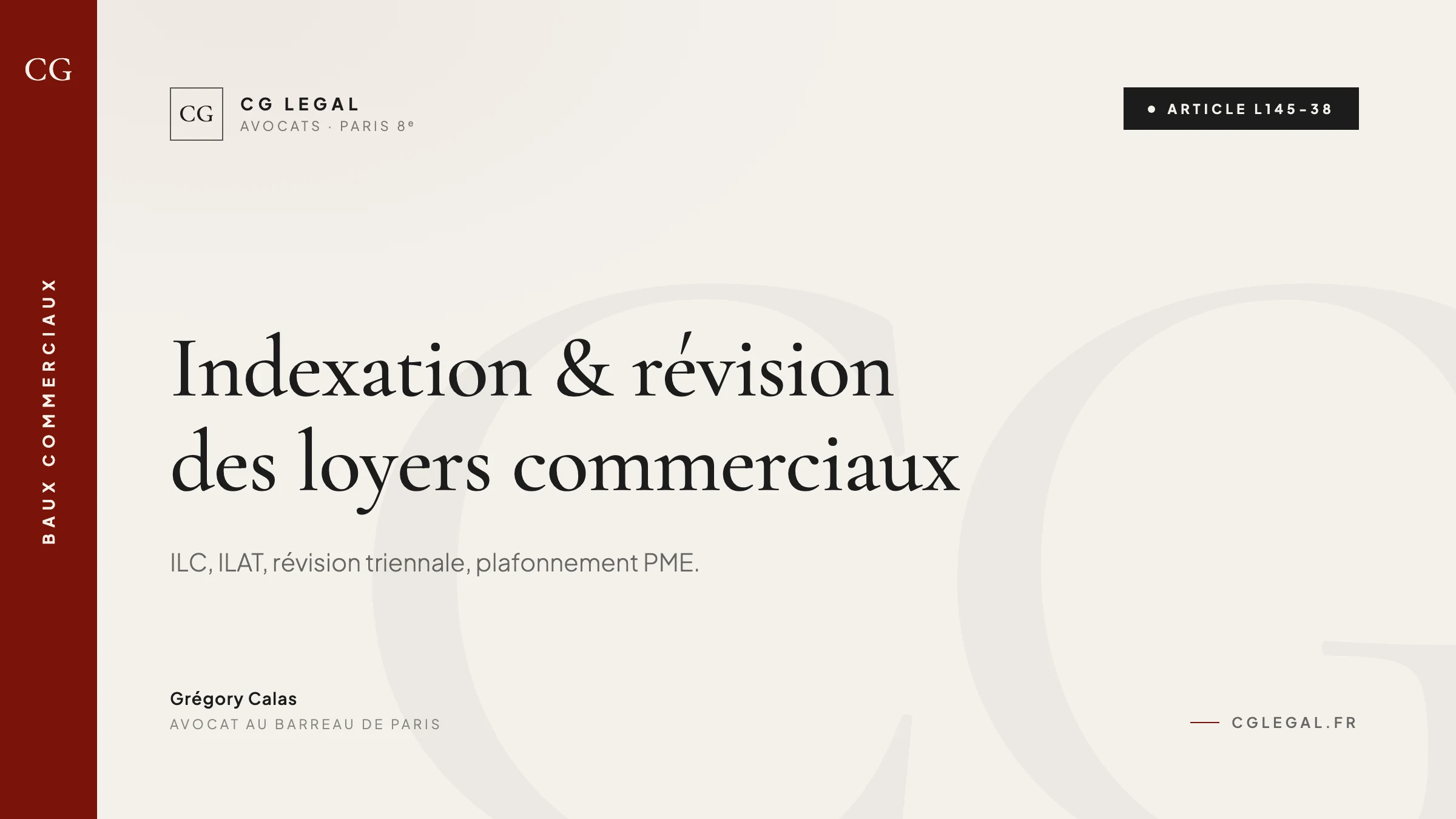Indexation et révision des loyers commerciaux