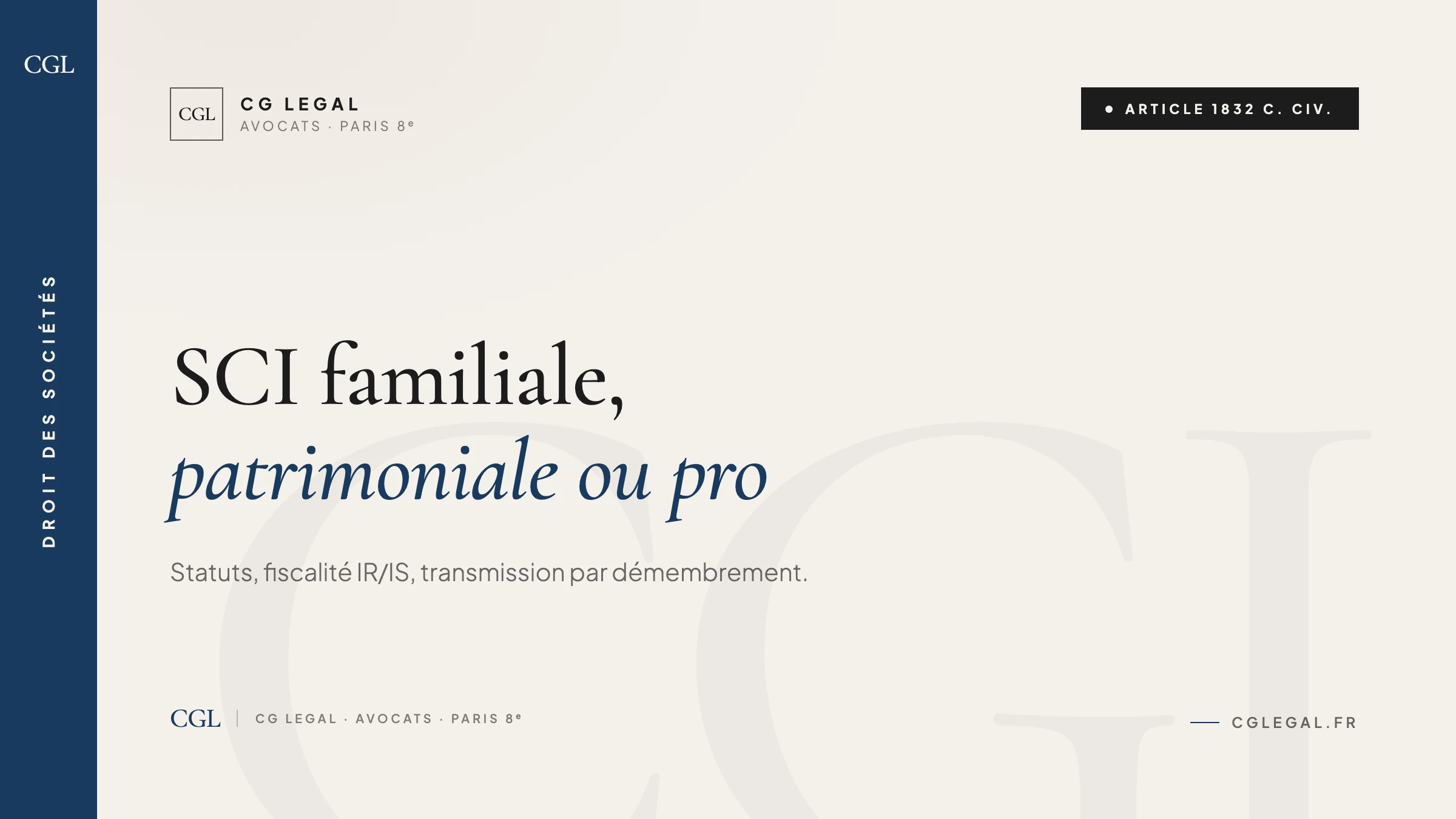 SCI familiale, patrimoniale ou professionnelle - guide complet